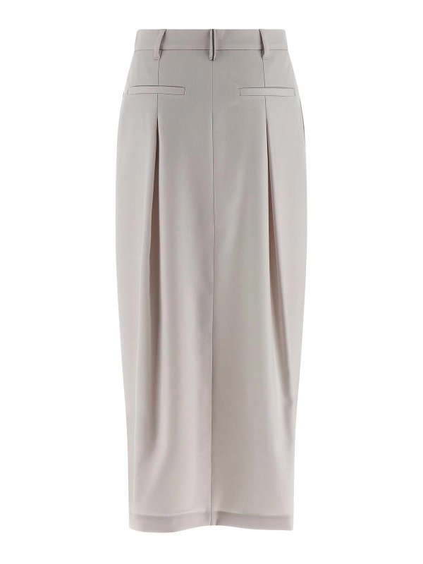 BRUNELLO CUCINELLI: Knielange und Midi Röcke online - Midirock - Weiß