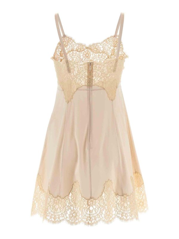 DOLCE & GABBANA: ニーレングスドレス online - 膝丈ドレス - ヌードカラー