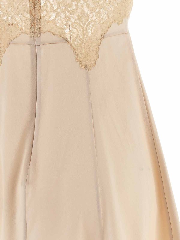 膝丈ドレス - ヌードカラー shop online: DOLCE & GABBANA