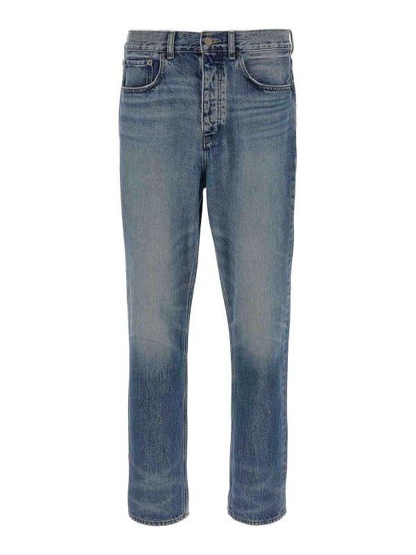 FEAR OF GOD: Jeans à jambe droite - Jean Droit - Bleu