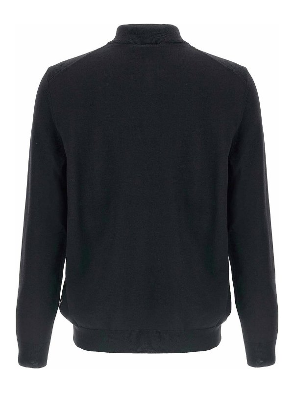Hugo Boss: Strickpullover mit Rundhalsausschnitt online - Rundhalspullover - Blau