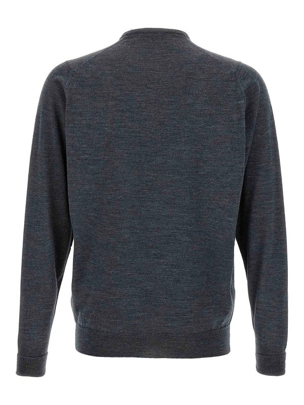 JOHN SMEDLEY: Strickpullover mit Rundhalsausschnitt online - Rundhalspullover - Braun