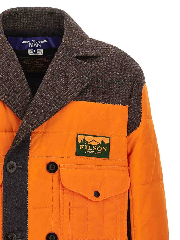 The Best Shops JUNYA WATANABE: padded coats - Filson X  Patchwork Coat