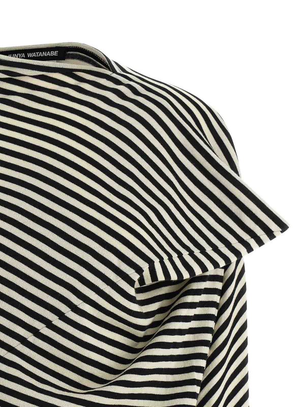 The Best Shops JUNYA WATANABE: crew necks - Striped Crop Sweater