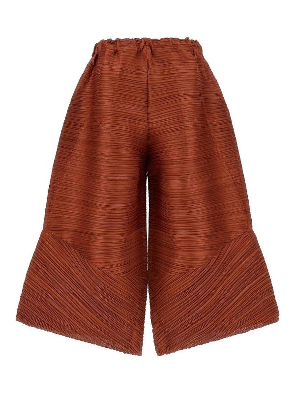 PLEATS PLEASE ISSEY MIYAKE: カジュアルトラウザー online - カジュアルパンツ - ブラウン
