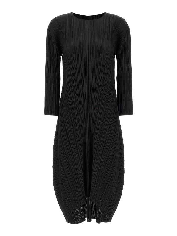 PLEATS PLEASE ISSEY MIYAKE: knee length dresses - Monthly Colors October Dress