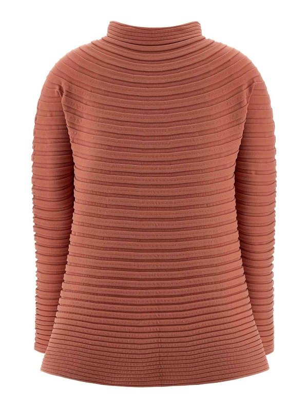 PLEATS PLEASE ISSEY MIYAKE: トップス＆タンクトップ online - トップ/タンクトップ - ヌードカラー