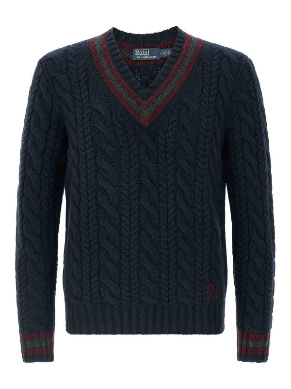 POLO RALPH LAUREN: Pull col rond - Pull Col Rond - Bleu