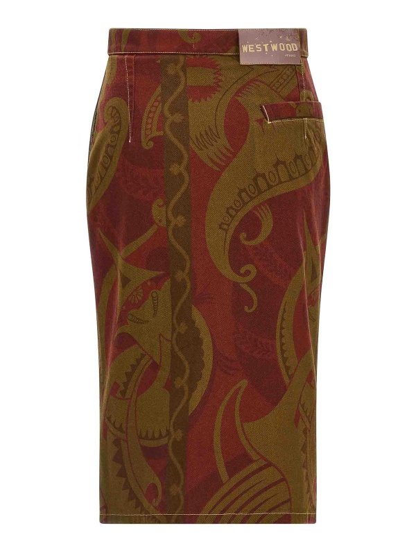 VIVIENNE WESTWOOD: Knielange und Midi Röcke online - Midirock - Bunt