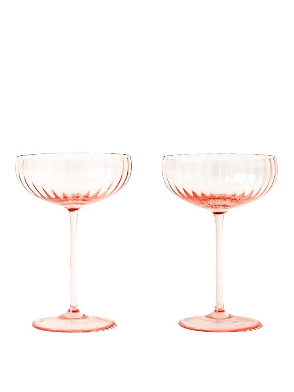 VENINI: homeware - Set Of 2  Champagne Cups  108 Cm