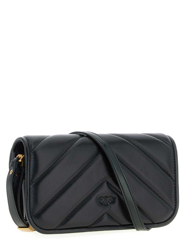Pinko: Bolsos Shopping online - Love Birds Diamond Cut - Negro