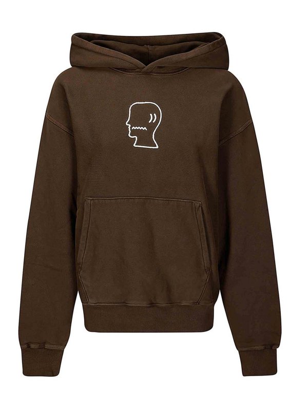 BRAIN DEAD: Sudaderas y suéteres - Sudadera - Marrón