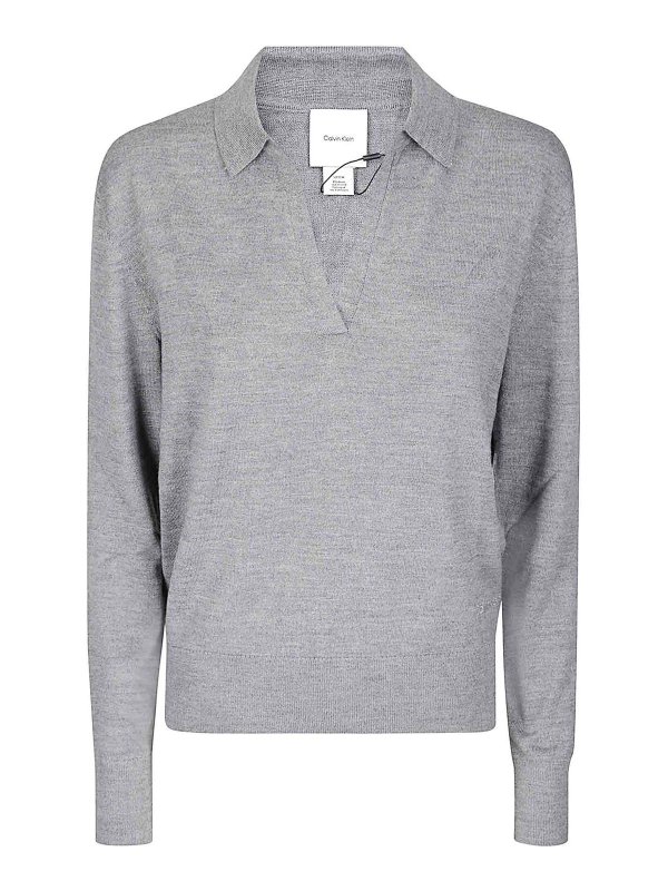 CALVIN KLEIN: maglia collo rotondo - Ls Jny Merino Extrafine Swtr 14G