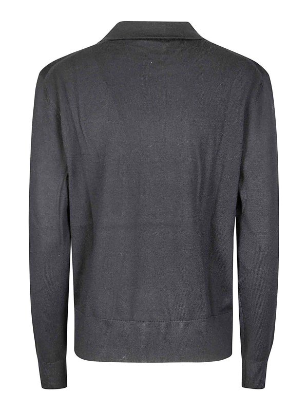 CALVIN KLEIN: Strickpullover mit Rundhalsausschnitt online - Rundhalspullover - Schwarz