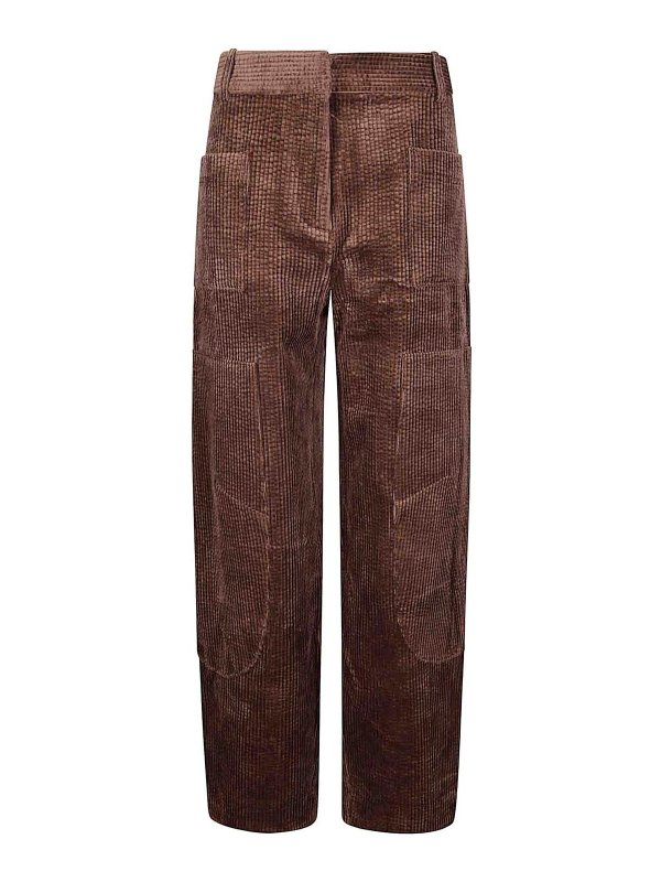 GANNI: カジュアルトラウザー - カジュアルパンツ - キャメル