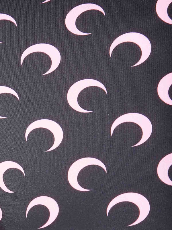 The Best Shops MARINE SERRE: Tops & Tank tops - Moon Printed Jersey Ls Highneck Top