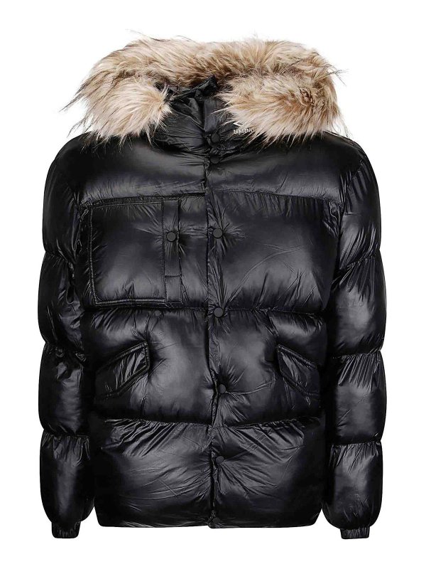 UMBRO: ダウン・ハイテクジャケット - ダウンジャケット - 黒