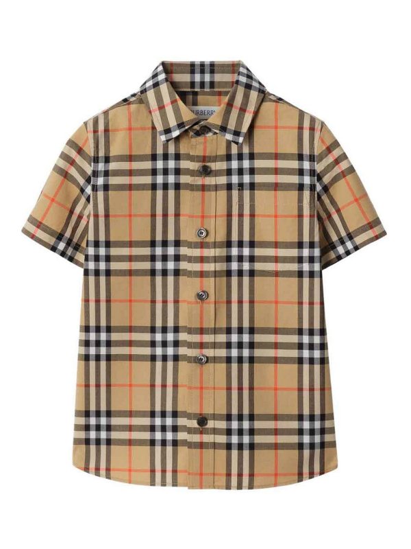 BURBERRY: シャツ - シャツ - グレー