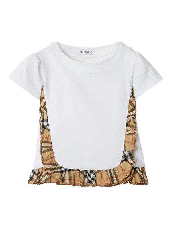 BURBERRY: ショートドレス - ショートドレス - 白