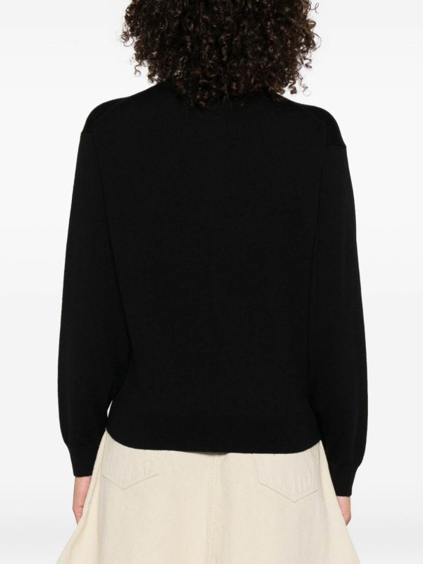 KENZO: Strickpullover mit Rundhalsausschnitt online - Rundhalspullover - Schwarz