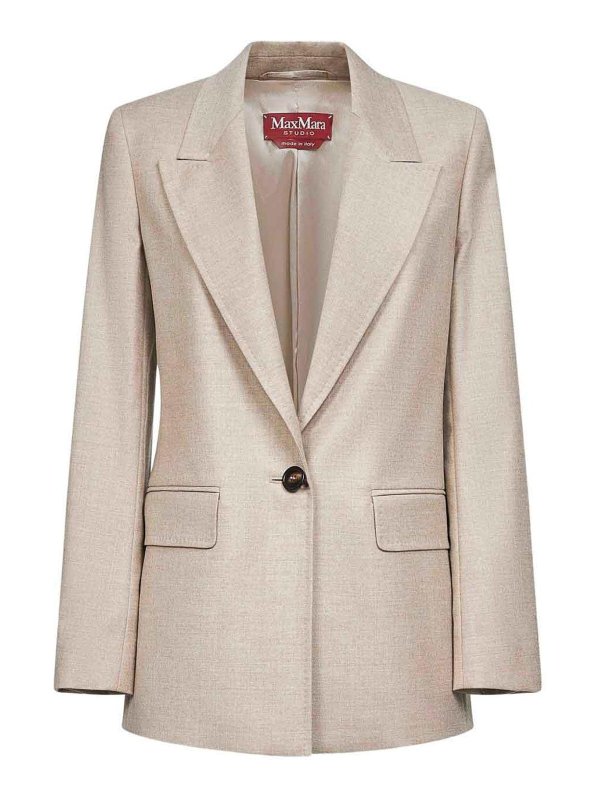 Max Mara: Blazer - Blazer - Beige