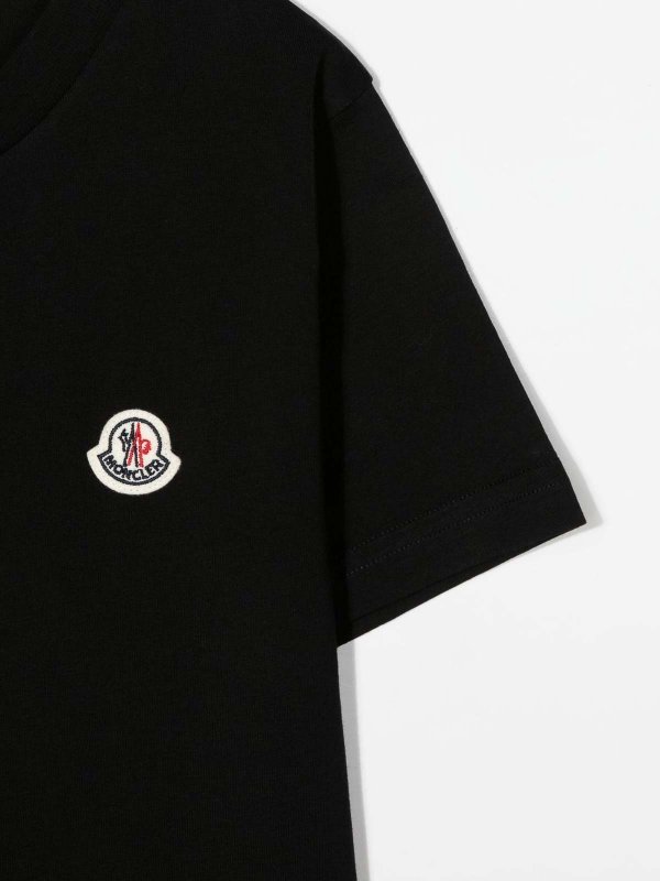 MONCLER JR: T-shirts online - T-Shirt - Schwarz