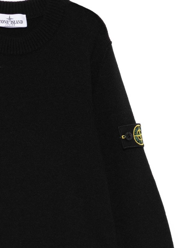 Stone Island Junior: クルーネック online - クルーネック - 黒