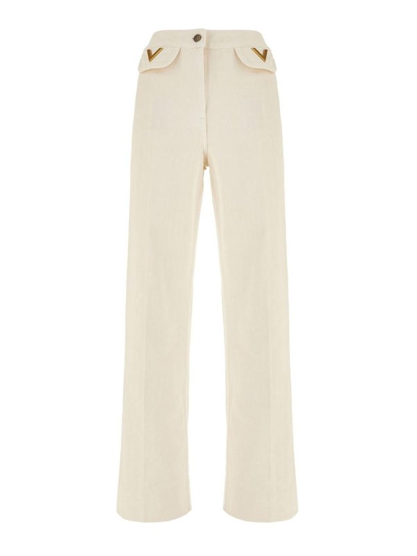 VALENTINO GARAVANI: straight leg jeans - Denim Jeans