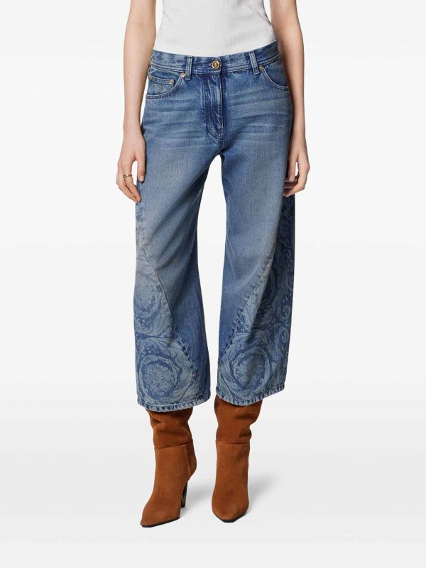 VERSACE: Jeans Rectos online - Vaqueros Rectos - Azul