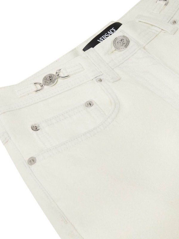 The Best Shops VERSACE: straight leg jeans - Cotton Jeans