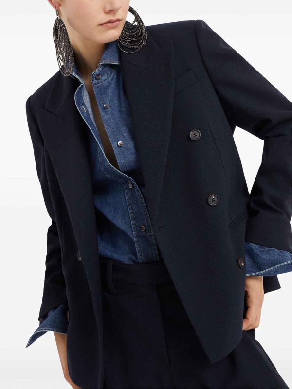 The Best Shops BRUNELLO CUCINELLI: カジュアルジャケット - ブルー