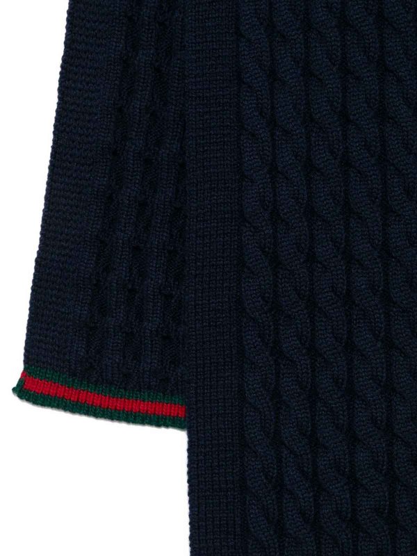 GUCCI: scarves online - Scarf With Web Pattern