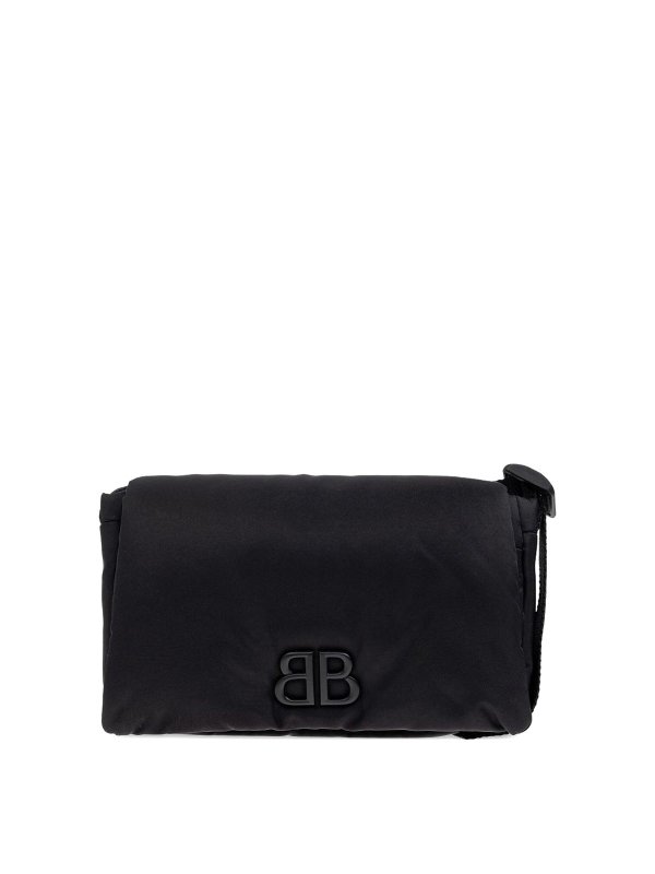 BALENCIAGA: shoulder bags - Monaco Small Sling Nylon Shoulder Bag