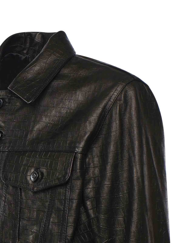 The Best Shops GIULIANO GALIANO: leather jacket - Julius Leather Jacket