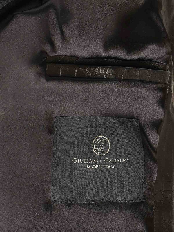 The Best Shops GIULIANO GALIANO: Good Fellas Leather Bomber Jacket