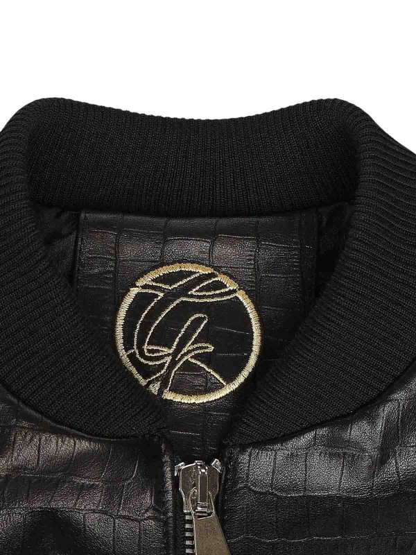 bombers shop online Good Fellas Leather Bomber Jacket