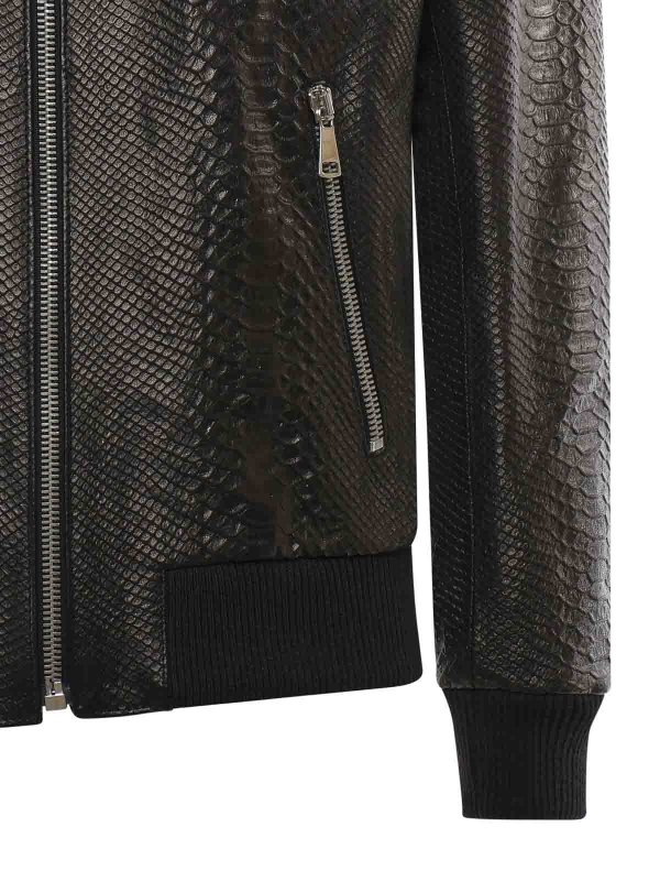 The Best Shops GIULIANO GALIANO: ボンバージャケット - ボンバージャケット - 黒