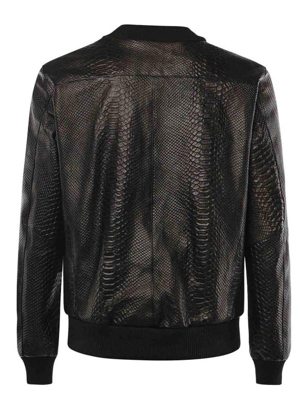 ボンバージャケット - 黒 shop online: GIULIANO GALIANO