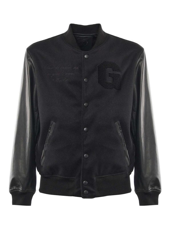 GIULIANO GALIANO: ボンバージャケット - ボンバージャケット - 黒