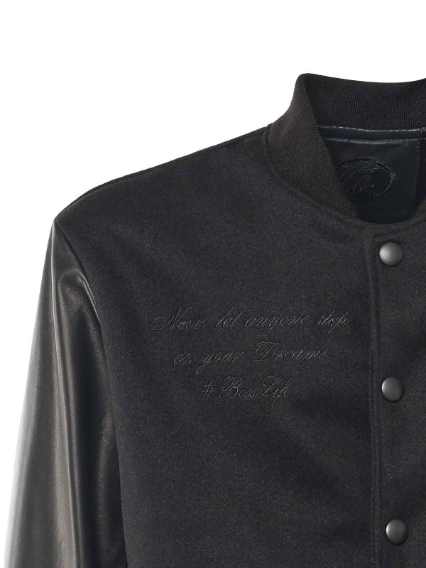 The Best Shops GIULIANO GALIANO: ボンバージャケット - ボンバージャケット - 黒