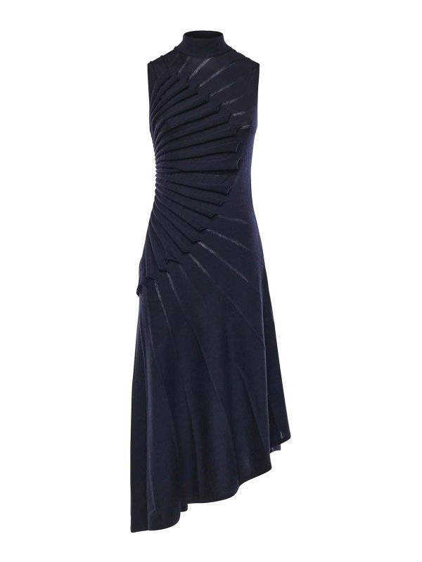 Alaïa: ニーレングスドレス - 膝丈ドレス - ブルー