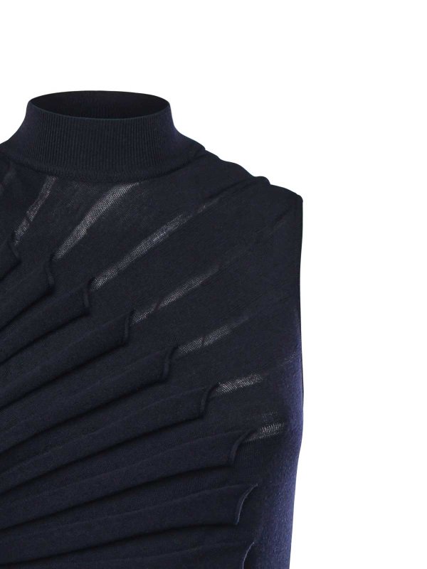 Alaïa: ニーレングスドレス online - 膝丈ドレス - ブルー