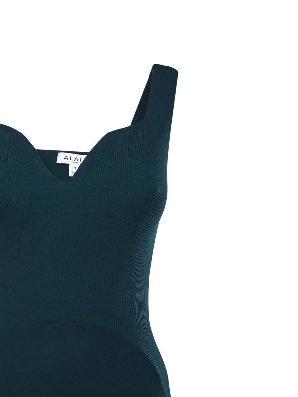 Alaïa: ニーレングスドレス online - 膝丈ドレス - 緑