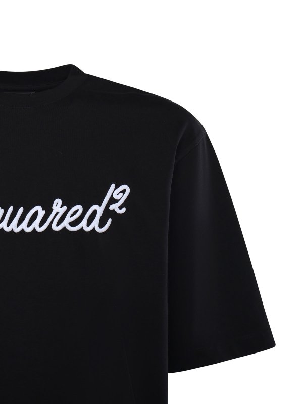 DSQUARED2: t-shirts online - Jersey T-Shirt With Logo