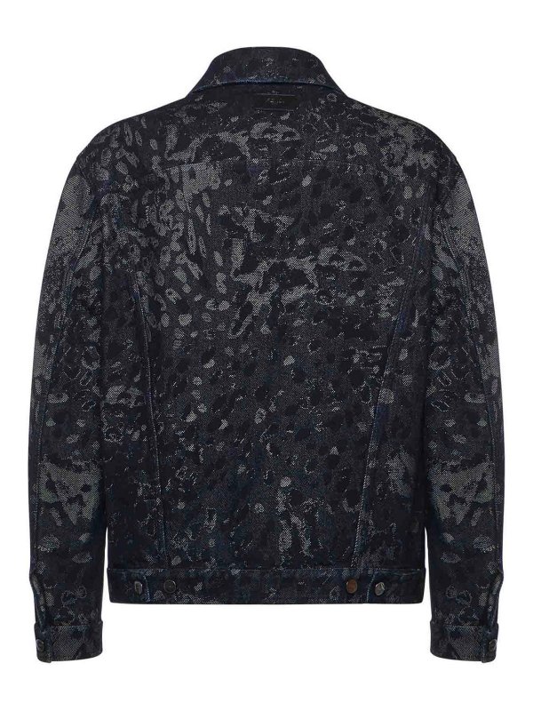 The Best Shops FENDI: denim jacket - Jacquard Denim Jacket