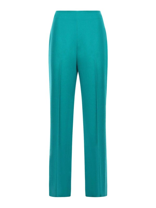 FENDI: casual trousers - Grain De Poudre Wool Trousers