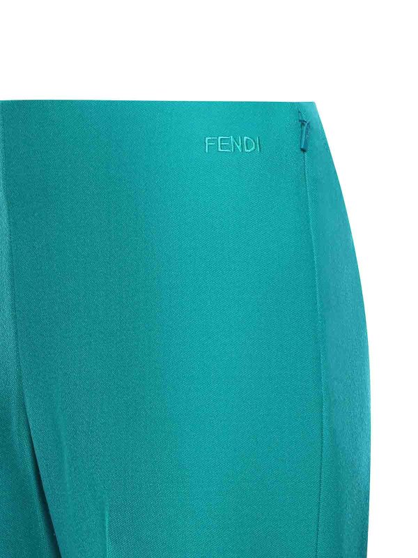 FENDI: casual trousers online - Grain De Poudre Wool Trousers