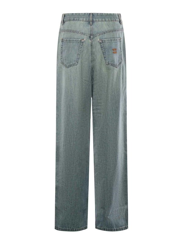 The Best Shops MIU MIU: straight leg jeans - Chambray Jeans