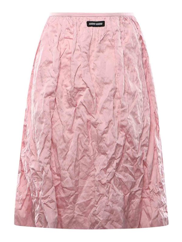 MIU MIU: Knee length skirts & Midi - Duchesse Skirt