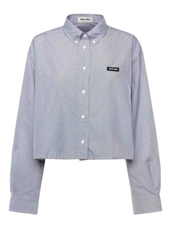 MIU MIU: shirts - Poplin Shirt